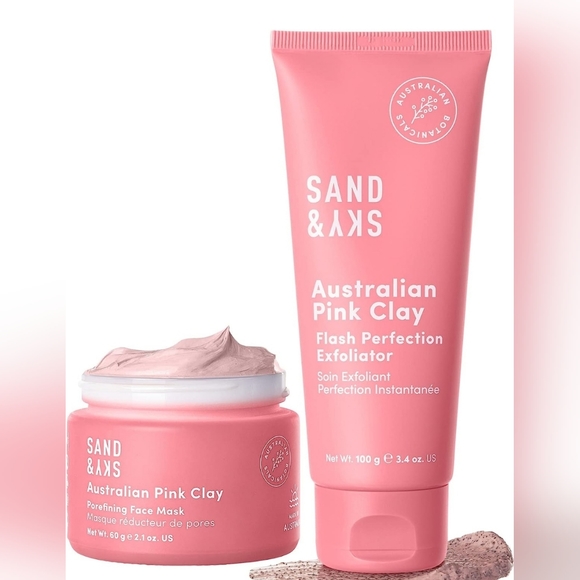 Sand & Sky Other - Sand& Sky Perfect Skin Bundle. Australian Pink Clay Face Mask Set NEW